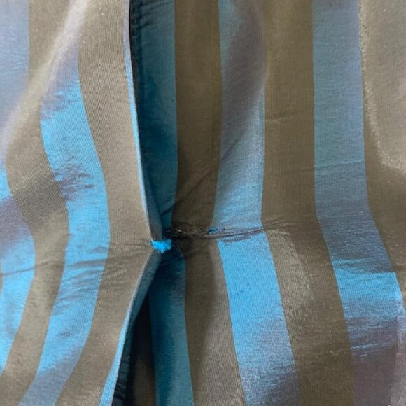 Vintage 80 by Michael Maiello for Pat Richards Striped Blue and Black Wrap Dress - Picture 11 of 14